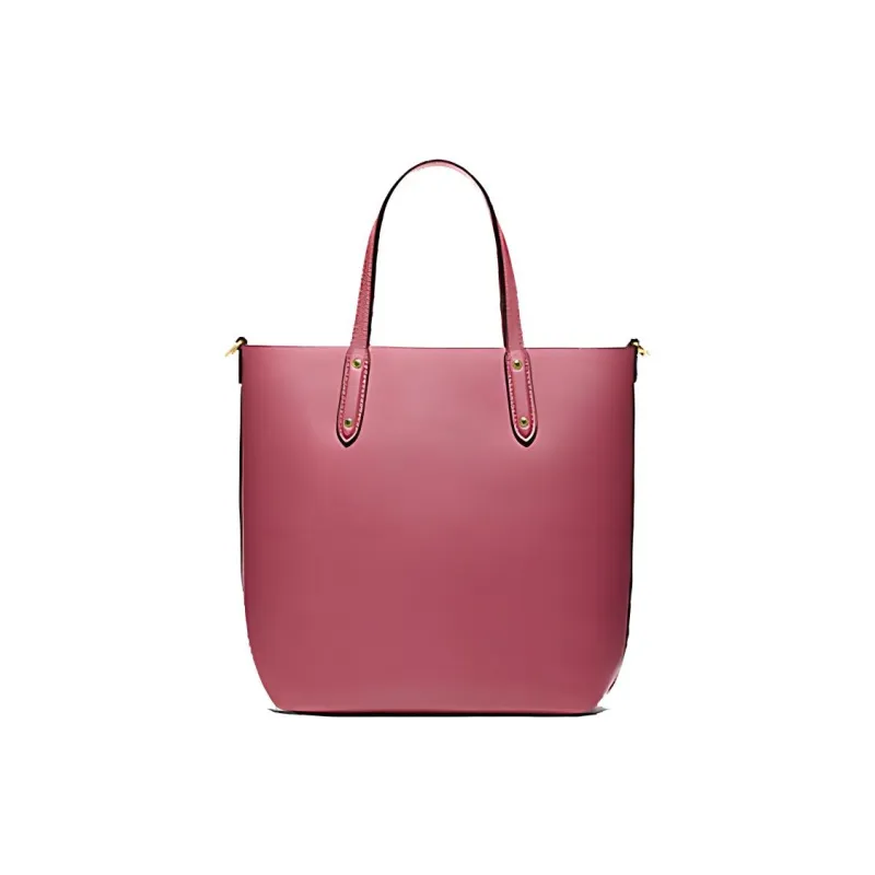 COACH Cow Leather Tote Bag Shopping Bag Shoulder Bag Handbag Medium Size Women's Burgundy-3