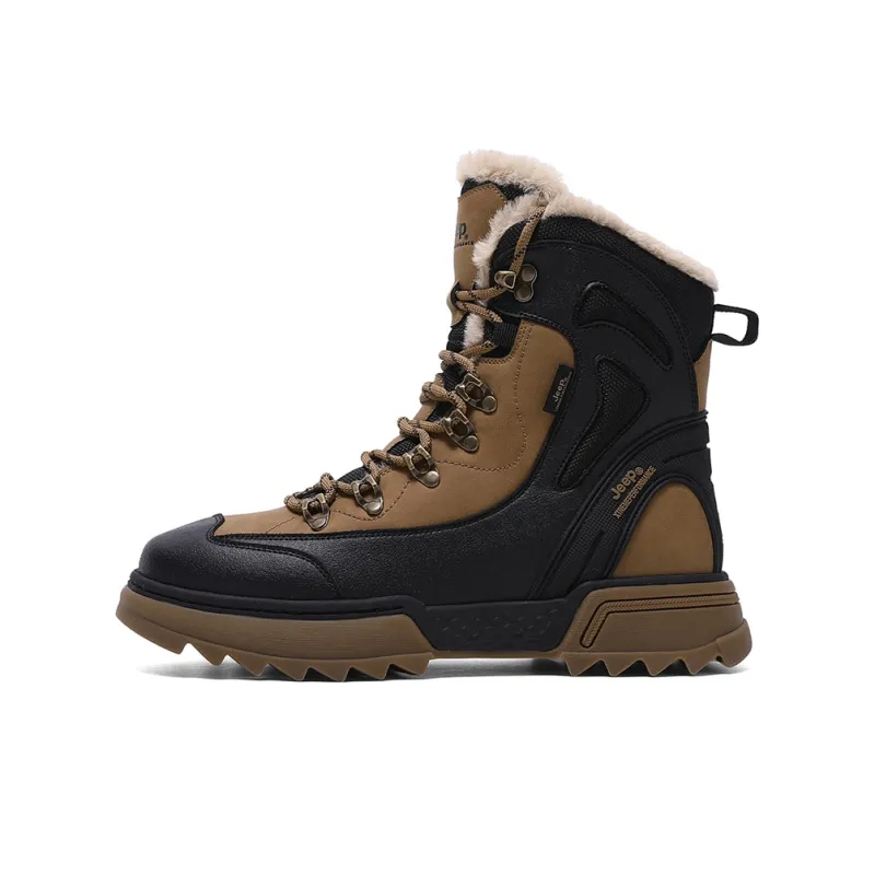 Jeep JEEP Cushioning Anti-Slip And Wear-Resistant High-Top Outdoor Shoes Men's-0