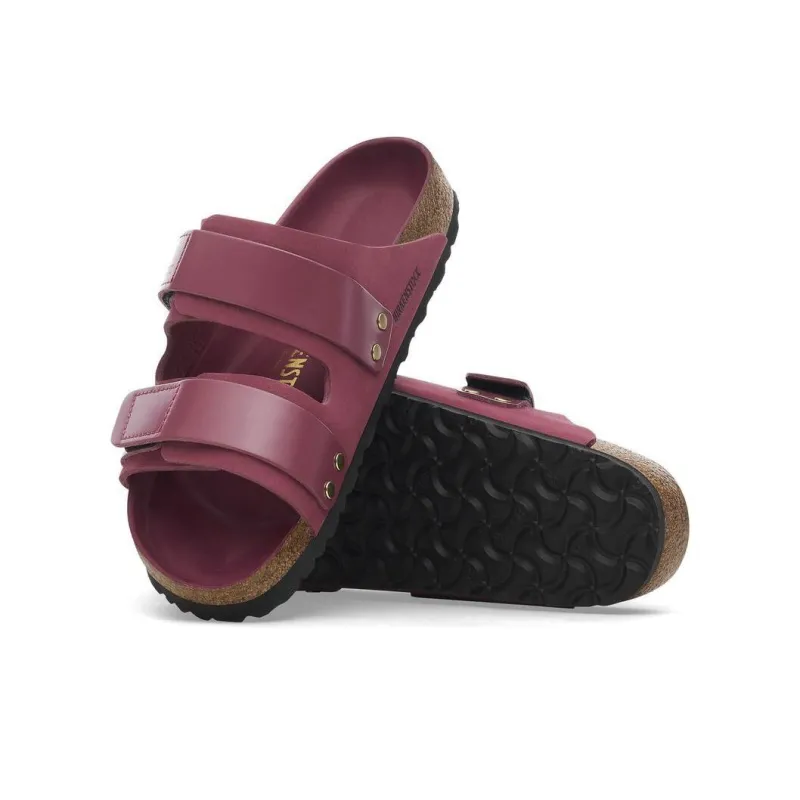 Birkenstock Uji Slip-Resistant Slide Slippers Women's Rose Red Regular-5