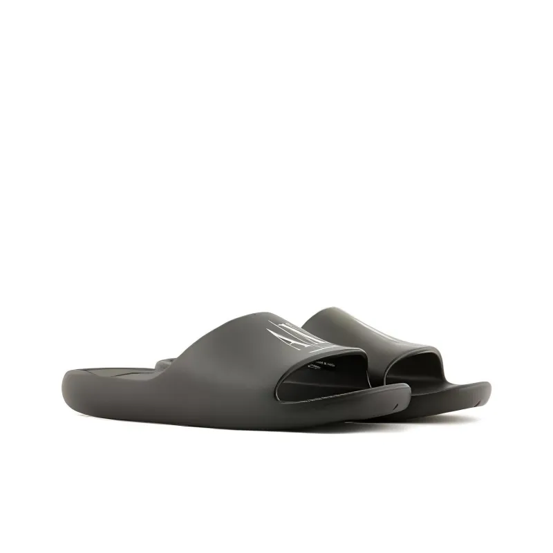 ARMANI EXCHANGEAE Icon Slide Slippers Men's Black White-2
