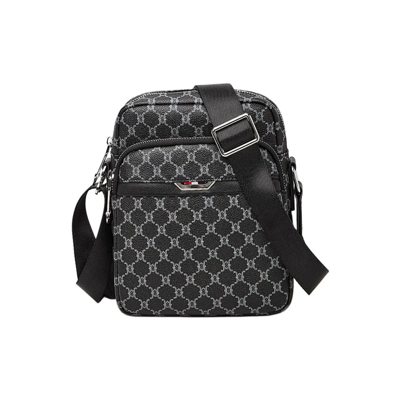 Marino Orlandi Synthetic Leather Classic And Versatile Shoulder Bag Crossbody Bag Regular Men's Black-0