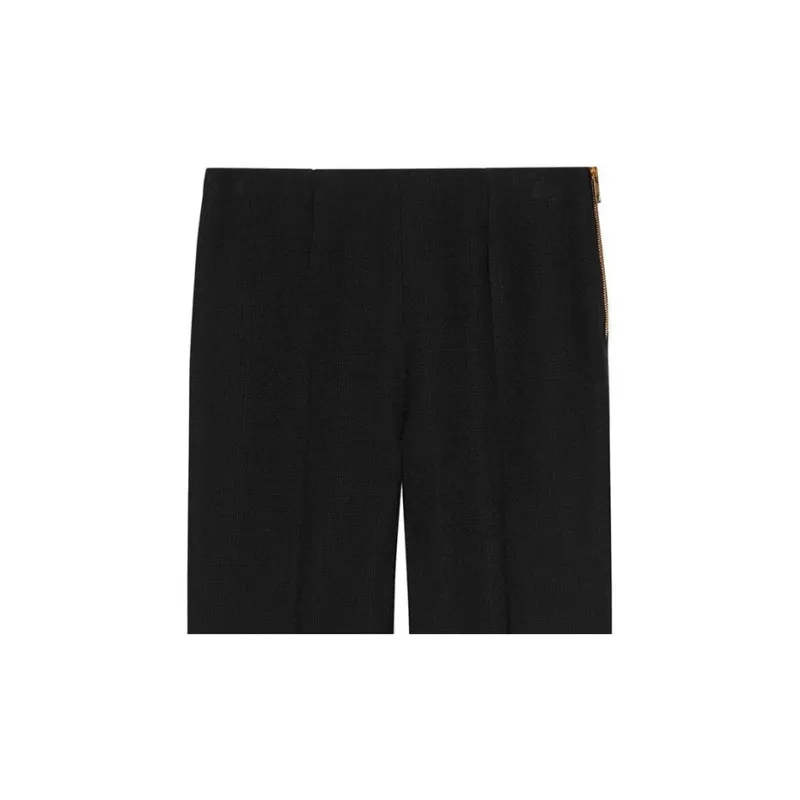 GUCCI Pleat Front Cropped Trousers-5