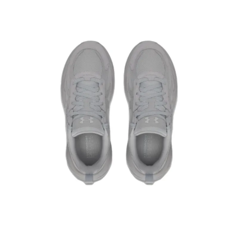 Under Armour Anti Slip Wear Resistant Low Top Casual Shoes Unisex Gray-3