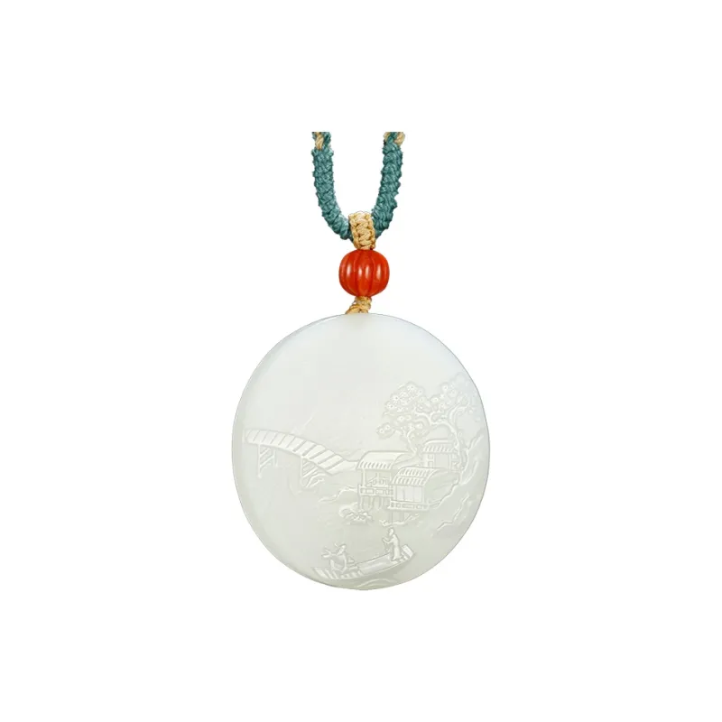 Jade Said Hetian Jade Necklaces White Jade Men's-0