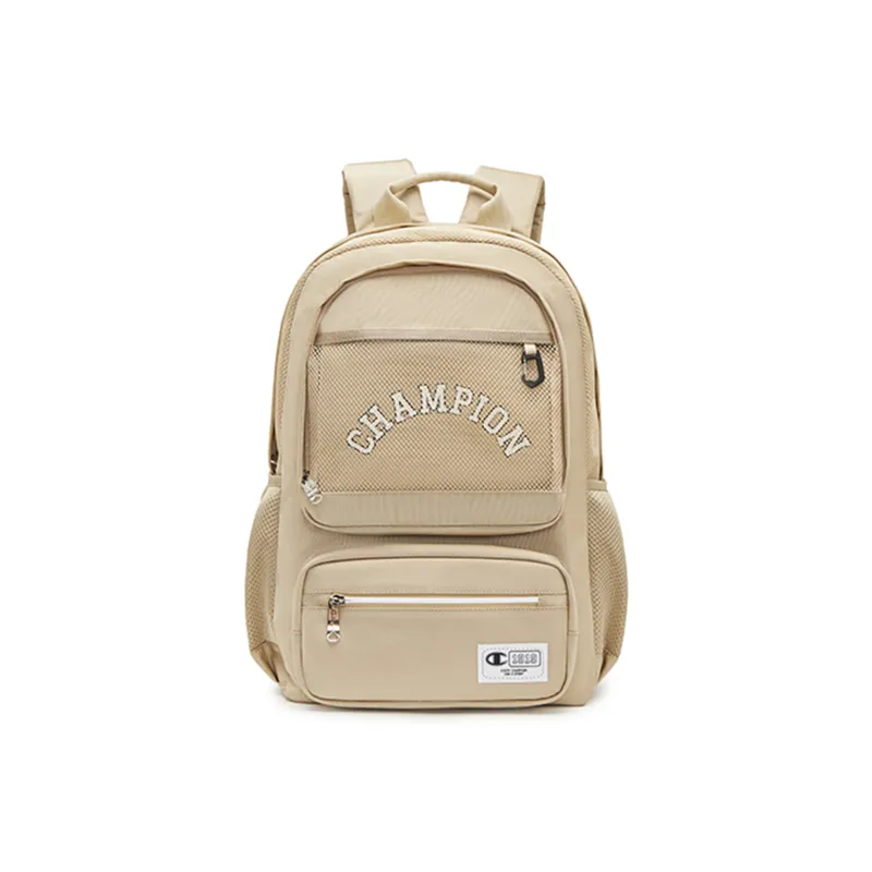 Champion Nylon Backpack Regular Unisex Black/Caramel Beige-4