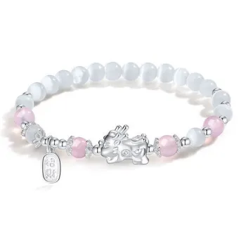 NRO Glass Cat Eye Bracelets Unisex
