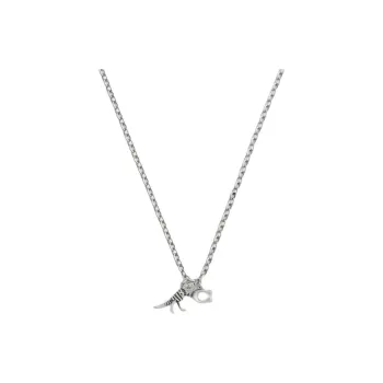 COACH Brass Plated Necklaces Women's Silver