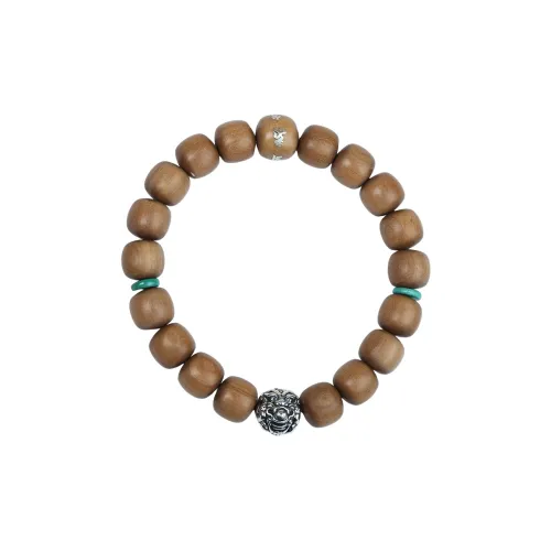 BUDALAGONG Sandalwood Barrel Bead Beaded Bracelet Unisex