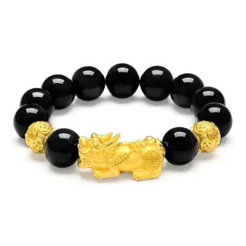HAPPY BEAN Gold Bracelet Unisex