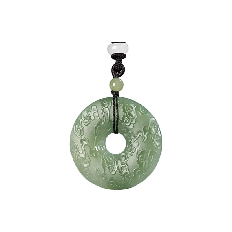 Cuizu Hetian Jade Necklaces White Jade/Pale Greenish White Jade Unisex-0