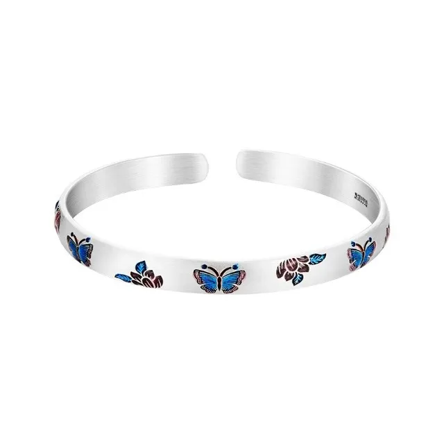 CUTE DAME 999 Fine Silver Sterling Silver Bracelets Women's Silver-0