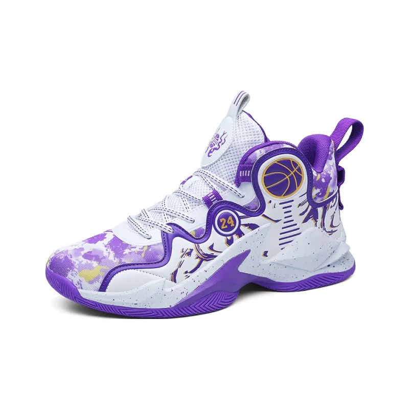 Black tailed Deer Shock Absorbers With Slip Resistant And Abrasion Resistant Properties Mid Top Basketball Shoes Unisex-0