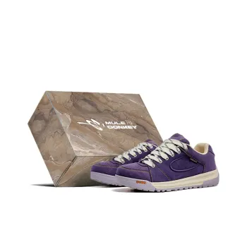 Mule Donkey Bread Collection Low Top Stylish Skateboarding Shoes Unisex Taro Purple Box