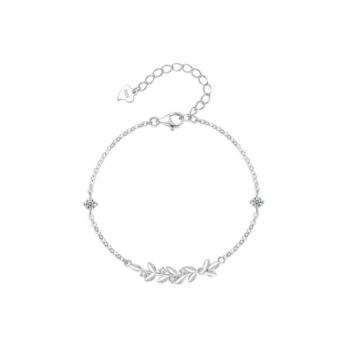 CHAOHONGJI S925 Silver Changle Yongkang Bracelet Women's Good Luck