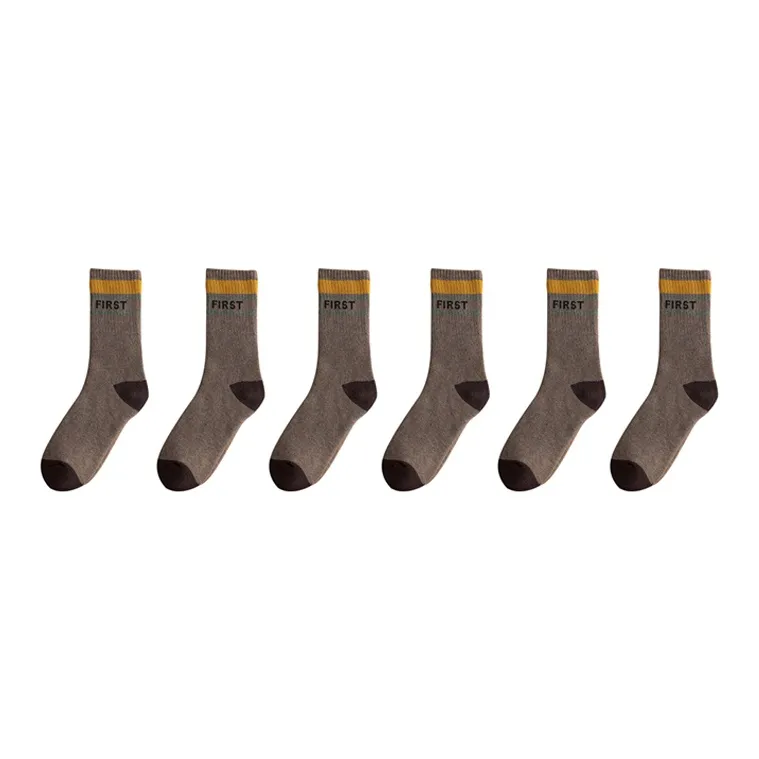 YUZHAOLIN Mid Calf Socks Men's Multi double Loading-27