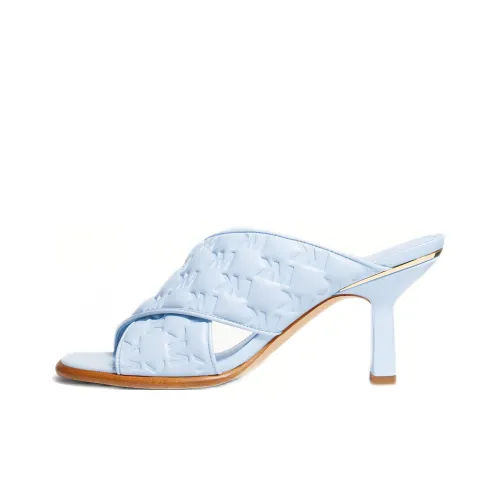 MICHAEL KORS Slide Slippers Women's Light Blue