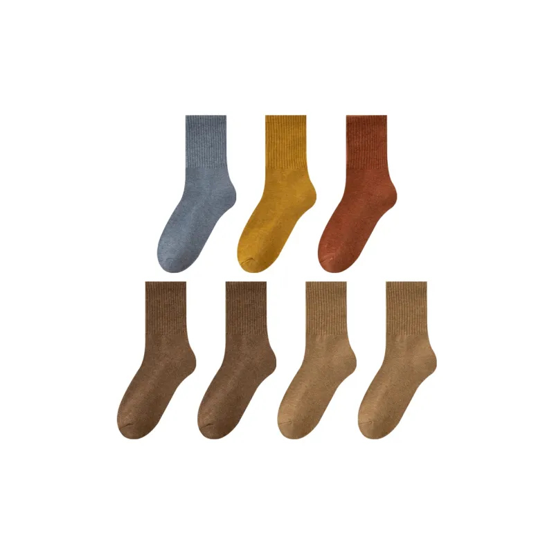 MIIOW Mid Calf Socks Unisex 7 Pack-11