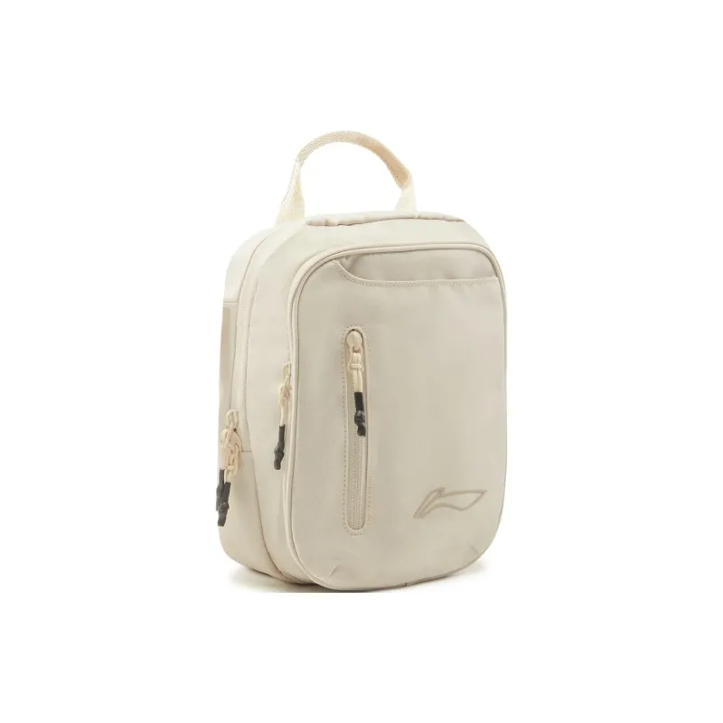 LiNing Sports Life Collection Polyester Shoulder Bag, Crossbody Bag Regular Unisex Ivory-2