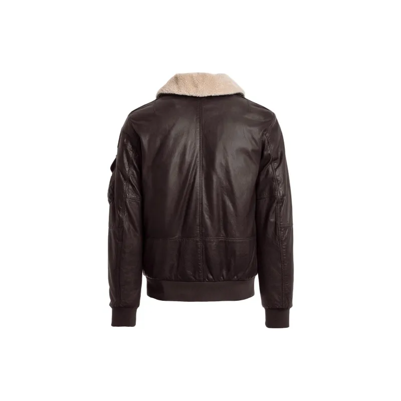 PARAJUMPERS Josh Leather Jacket-1