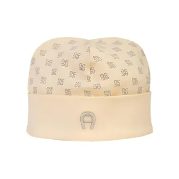 AIGNER Cotton-Elastane Blend Beanies Kids' Beige
