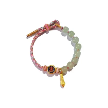 BYTHERE Alloy Bracelets Unisex Zodiac Year Red String Good Luck