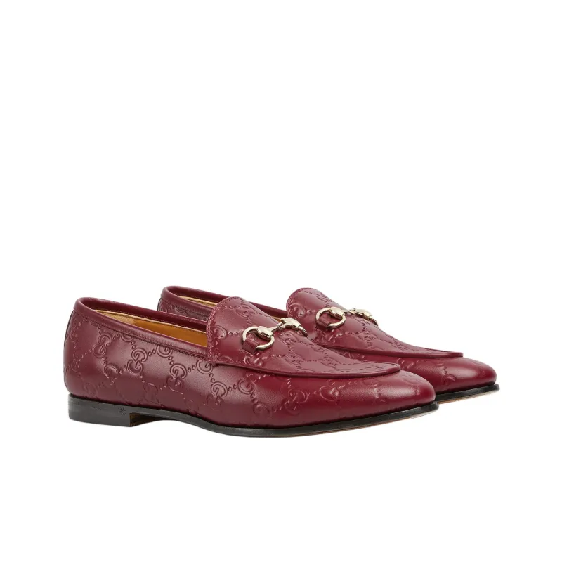 GUCCI Jordaan Loafers Women's Red-2