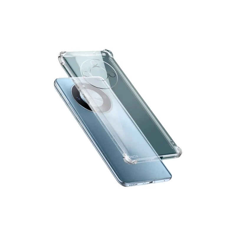Record Star Silicone Material Transparent Extra Thin Phone Cases Compatible With Honor X50/X30 Minimalist-3