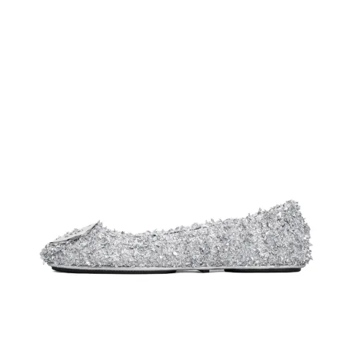 TORY BURCH Minnie Casual Single Shoes Women's Silver