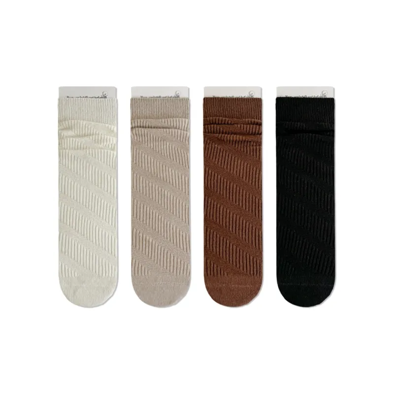 JIAZINI Mid Calf Socks Women's 4 Pack-4