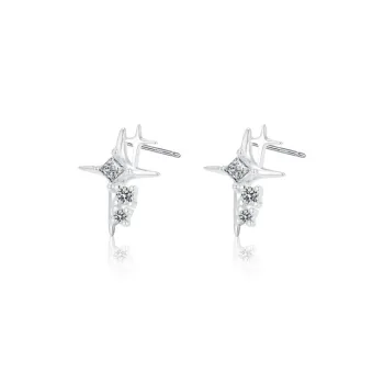 LuluCanaan 999 Fine Silver Stud Earrings Unisex