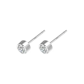 EAR PARTNER S925 Silver Stud Earrings Unisex