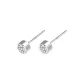 925 Sterling Silver Stud Earring[4mm]1 Pair Eh-2077.ebA