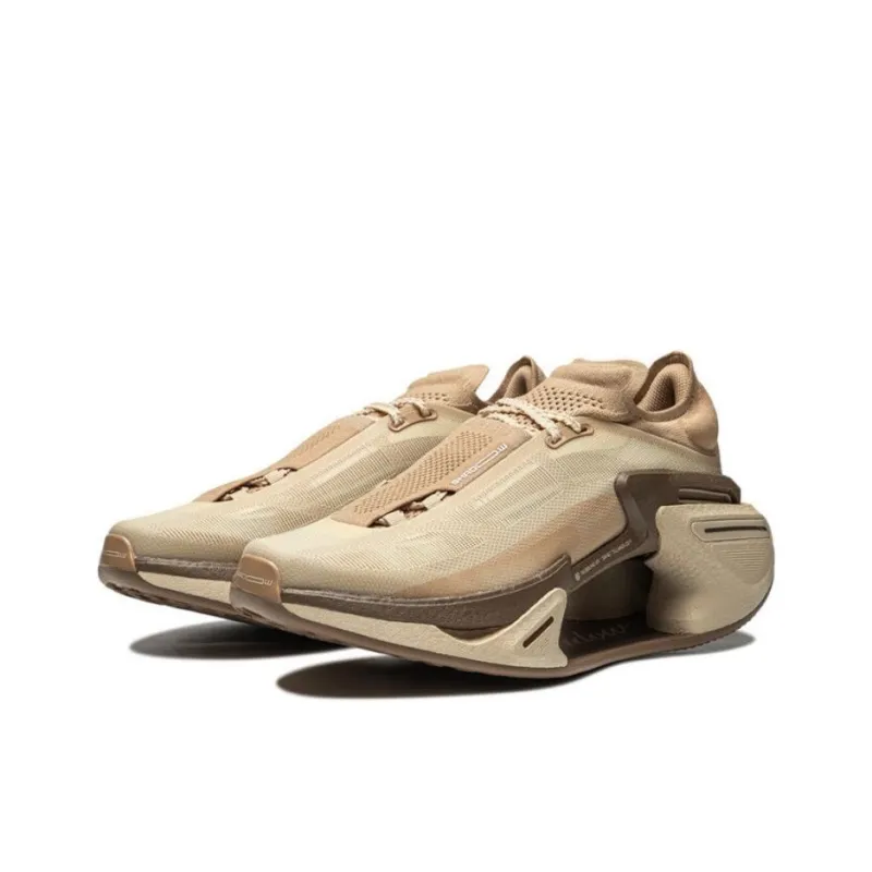 LiNing Shadow 3.0 Cushioned Wear-Resistant Breathable Rebound Low-Top Running Shoes Unisex Beige Brown-2