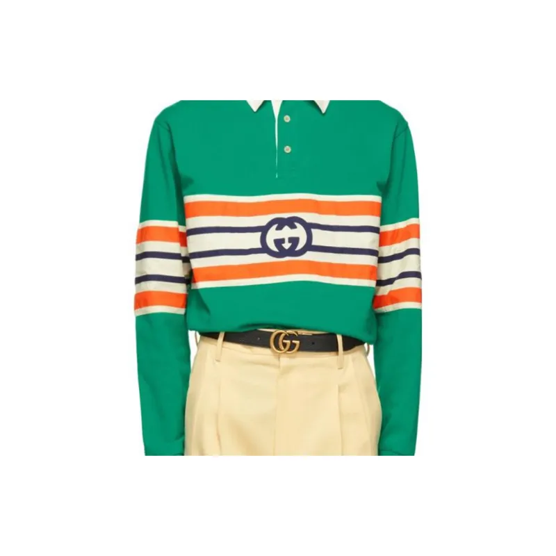 GUCCI Polo Shirts Men Green-4