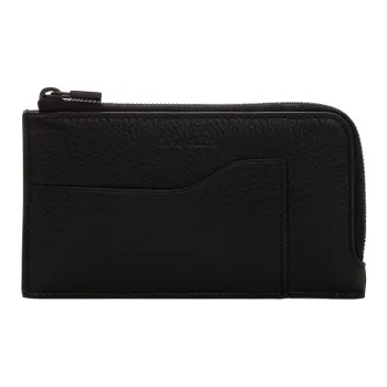 Loro Piana Leather Card Holder Men's Black