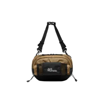 Jack Wolfskin Recycled Nylon Shoulder Bag Men's Coyote Earth Tone