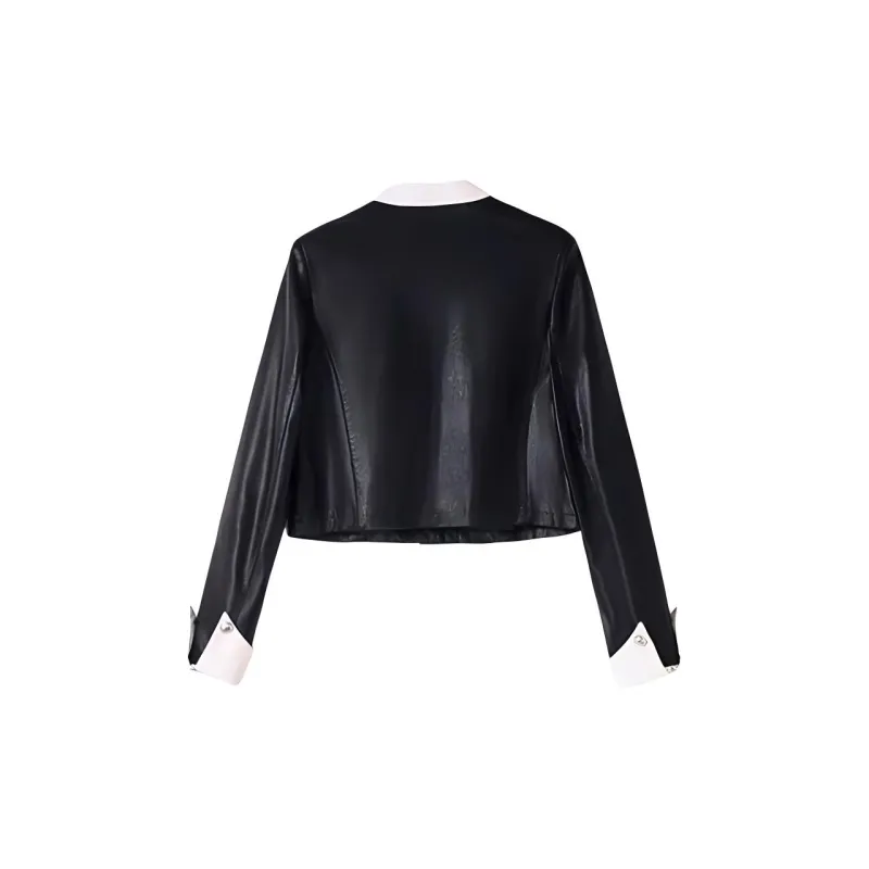 Yi Mengyuan Leather Jacket Women's-1