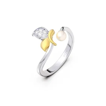 ZHENZHUAOMI Freshwater Pearl Rings Women's