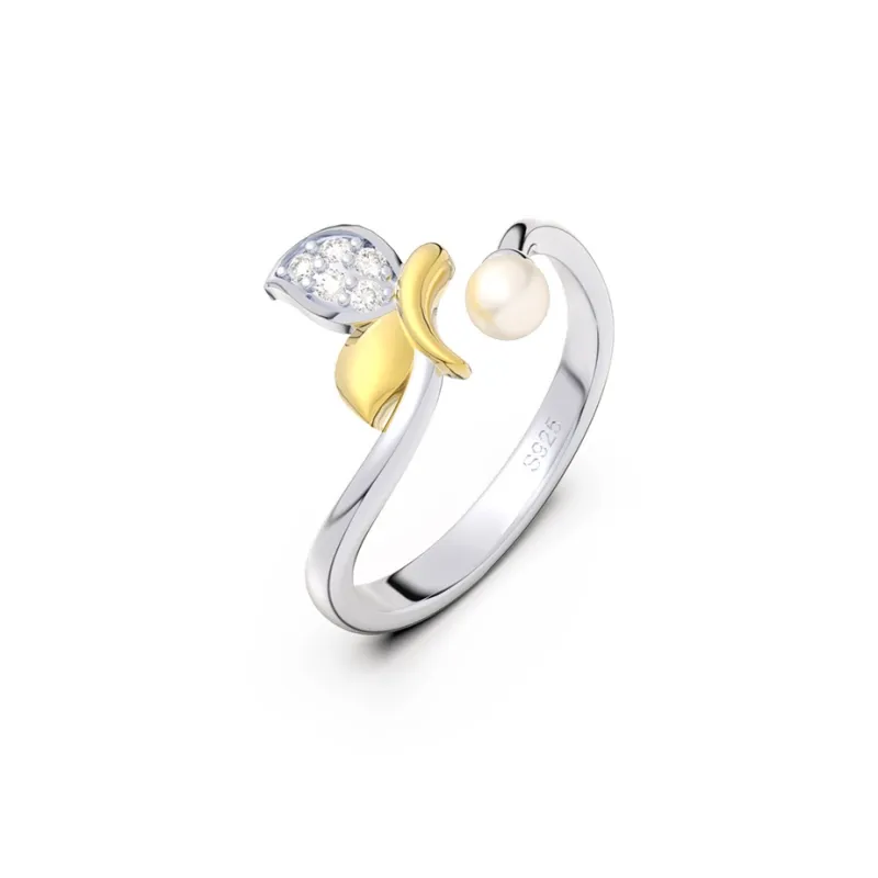 ZHENZHUAOMI Freshwater Pearl Rings Women's-0