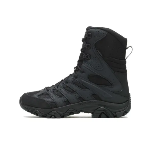 MERRELL MOAB 3 Waterproof And Wear resistant Crew Outdoor Boots Unisex Black