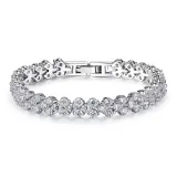 Roman Full Rhinestones Bracelet
