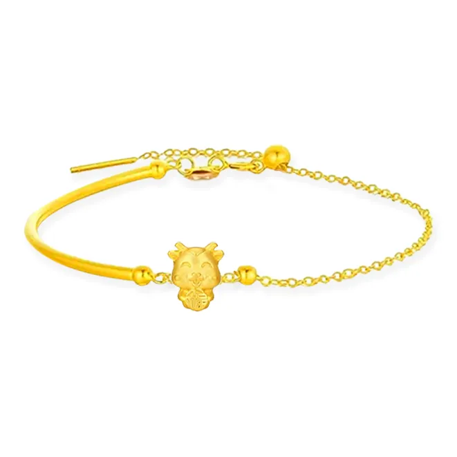 Chongqing gold store Gold Bracelet Unisex-11