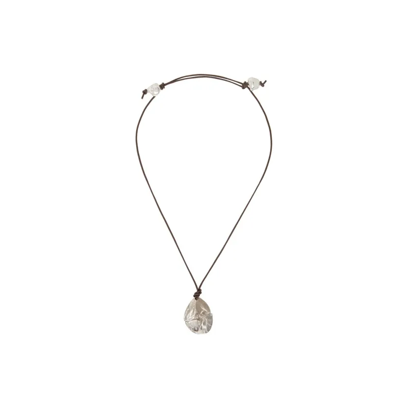 Alighieri Leather Necklaces Men's Silver-1