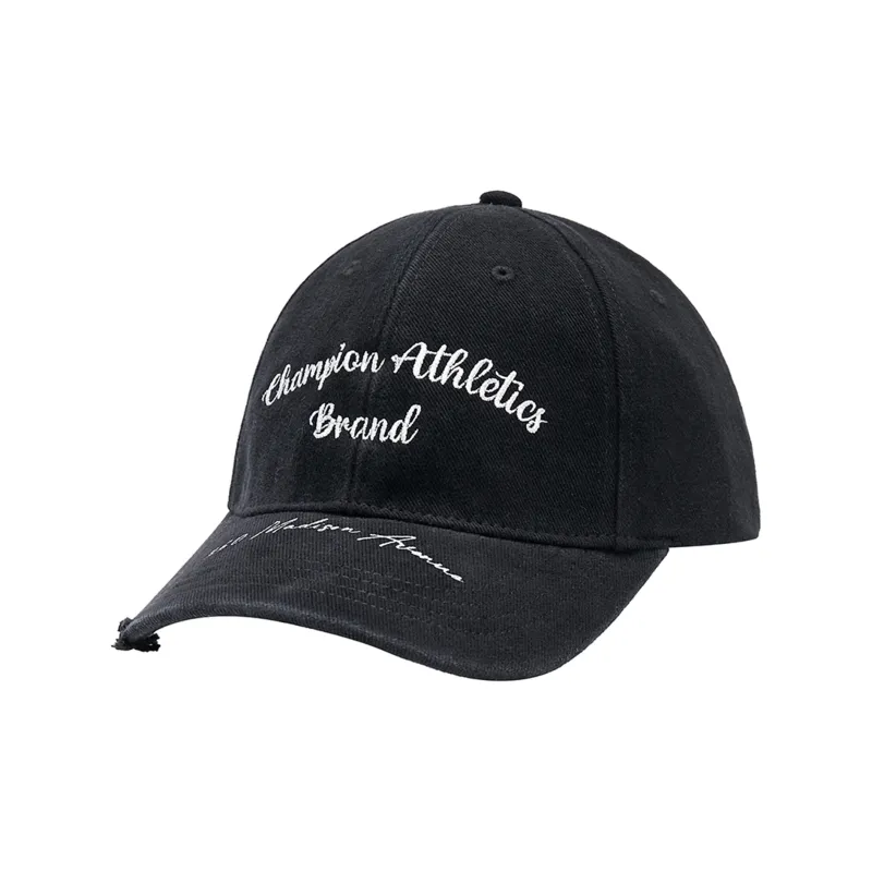 Champion Cotton Baseball Caps Unisex Black/Smoke Gray/Washed Blue Denim-0
