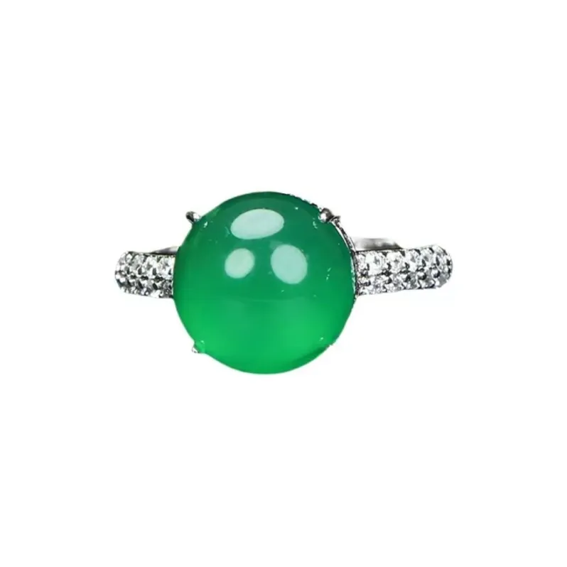 Grace Chalcedony Jade Rings Women's-1