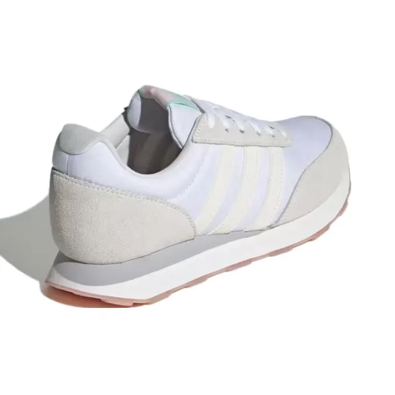 Adidas Run 60s Anti Slip Wear Resistant Low Top Running Shoes Women's White-3