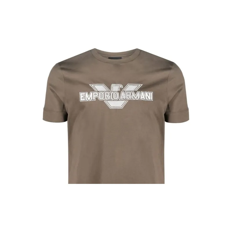 EMPORIO ARMANI SS23 T Shirt Men's Coffee-5