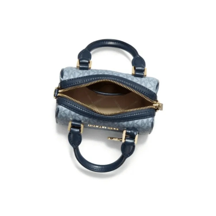 MICHAEL KORS Bedford Multicolor Boston Bag Shoulder Bag Crossbody Bag Handbag Mini Women's Navy Blue Multicolor-2