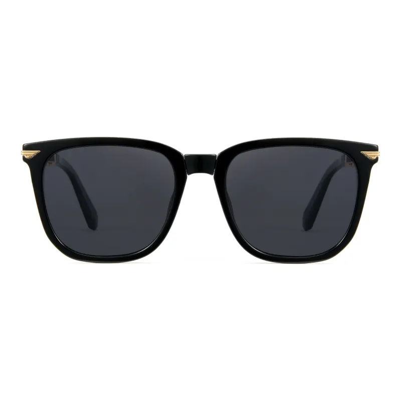 CYXUS TR90 Metal Sunglasses Unisex Black-0