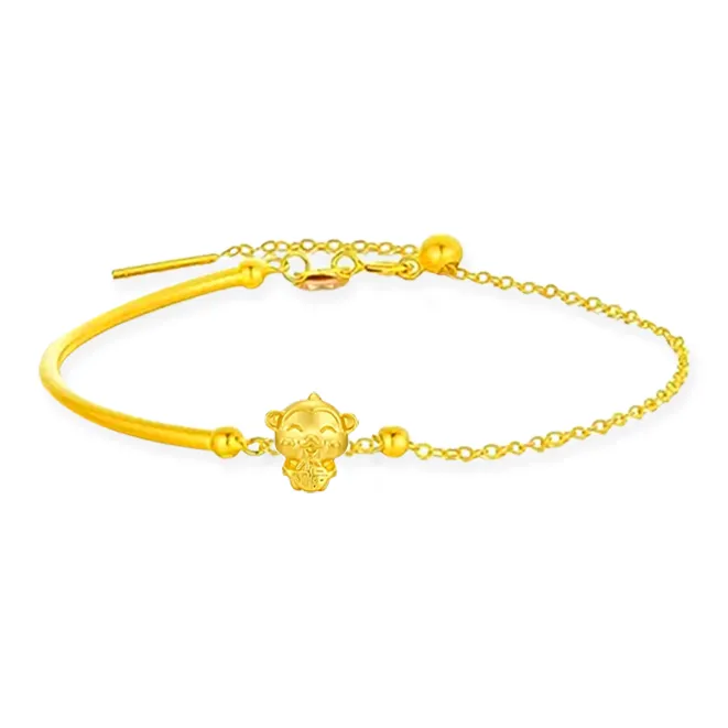 Chongqing gold store Gold Bracelet Unisex-12